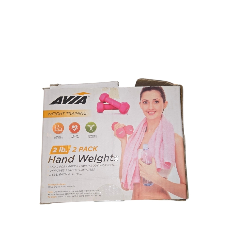 Avia Pink Neoprene Coated Fitness Dumbbells Set